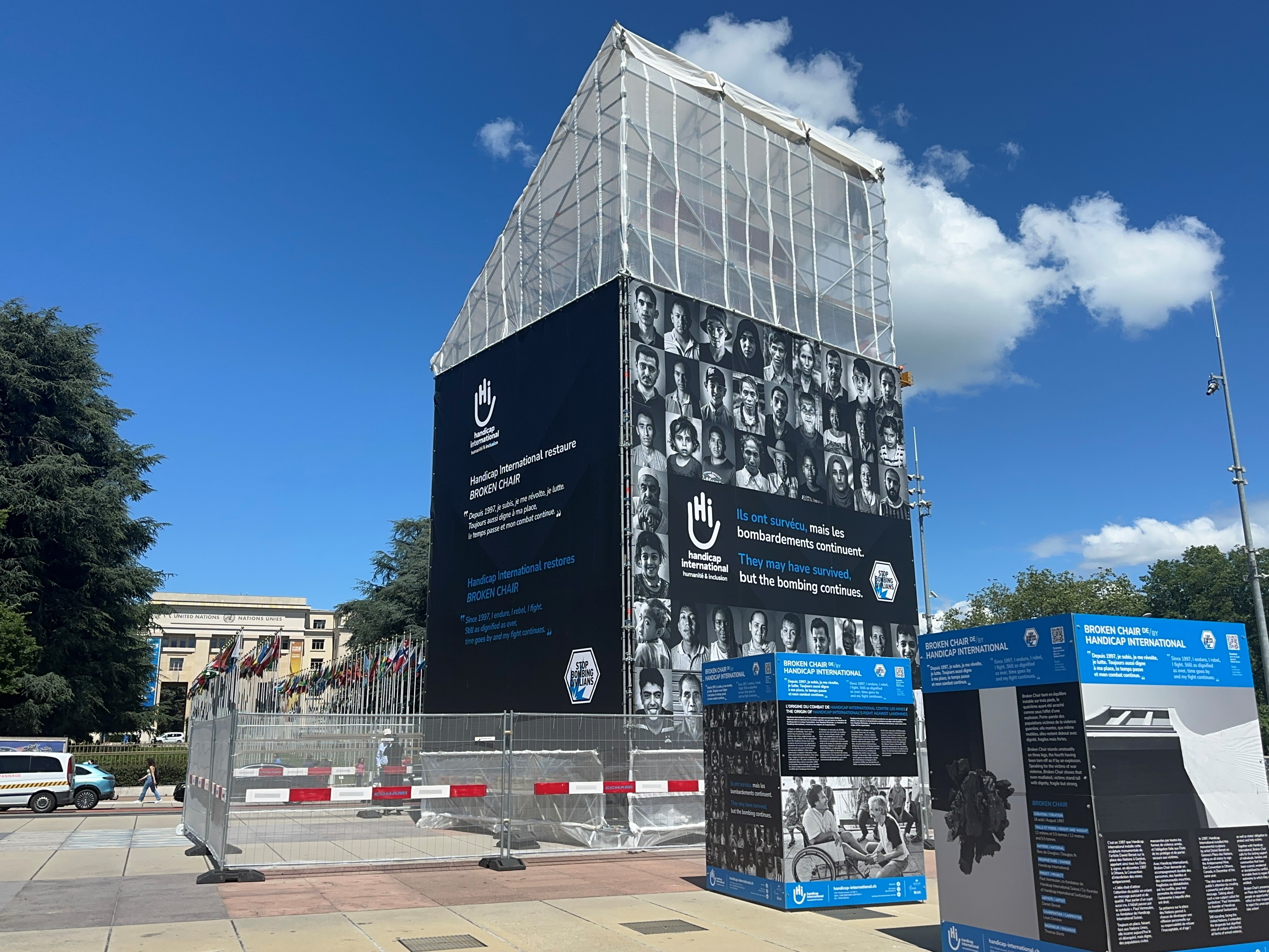 Broken Chair, porte-parole de Handicap International, fait peau neuve